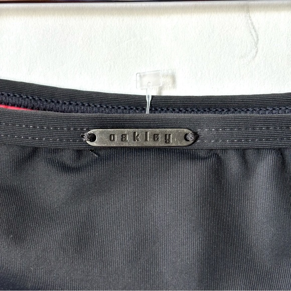 Oakley O-Laser Cut Triangle Brazilian 2 Piece Top Bottom Bikini Set Gray Small - Picture 14 of 17